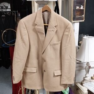Chereskin 100% Camel Hair Tan Men's Blazer